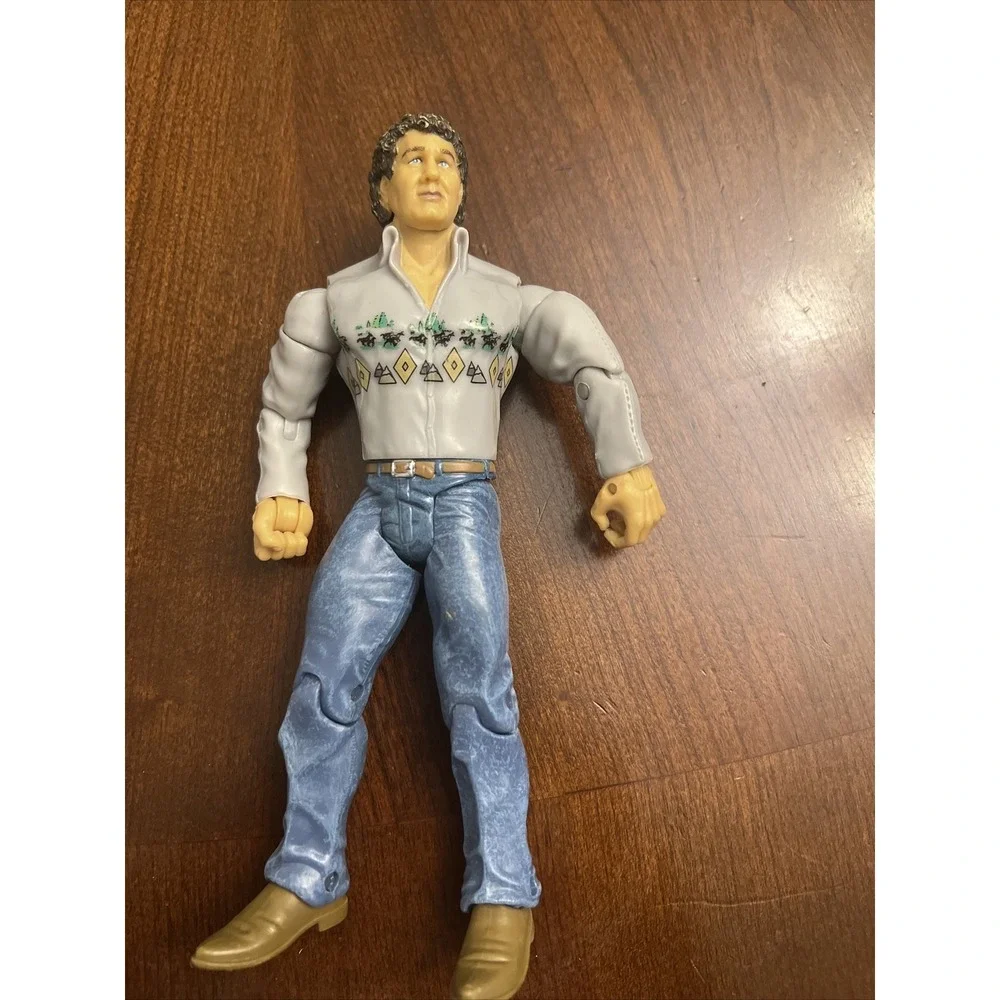 2001 WWF WWE Jakks Cowboy Bob‎ Orton Wrestling Figure Gray Shirt